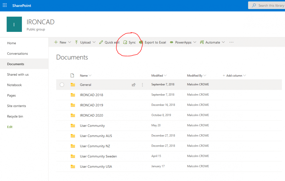Office365 - Local Syncing of SharePoint Folders (Sites).PNG