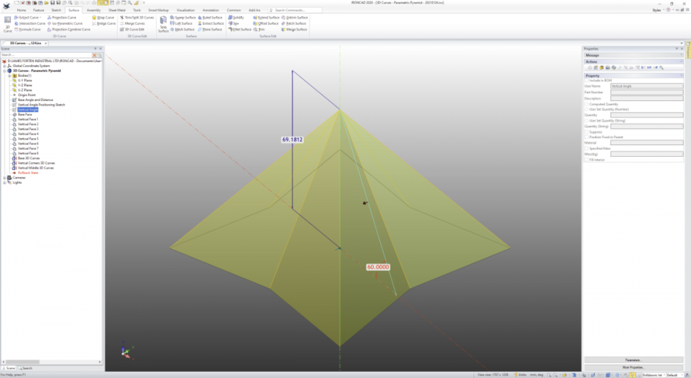 Draw parametric 3d sketch - General Discussion - IronCAD Community