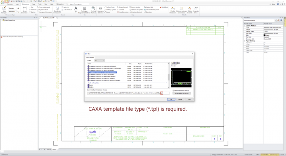 CAXA - New Dialog Box - Template File Type.PNG