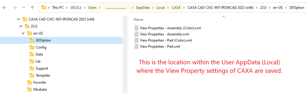 CAXA - View Properties - Load and Save - XML File Location.png